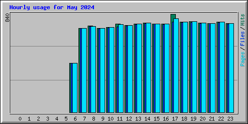 Hourly usage for May 2024